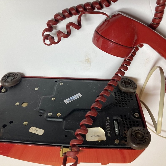Rotary Vintage Red Telephone Western Electric - Picture 3 of 4